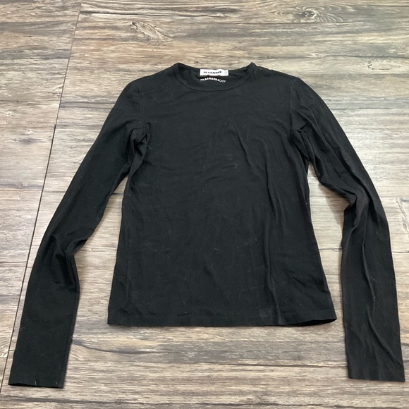 Jil Sander Fluid Body Crew Neck T-Shirt Womens Sz M - Picture 2 of 4